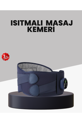 Titreşimli Masajlı Bel Kemeri Isıtmalı Destekli
