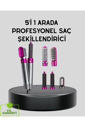 5’i 1 Arada Saç Şekillendirme Makinesi Hızlı Kuruma ve Kuaför Kalitesinde Sonuç