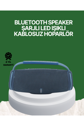 Net Stereo Ses Sunan IPX5 Su Geçirmez Bluetooth Hoparlör