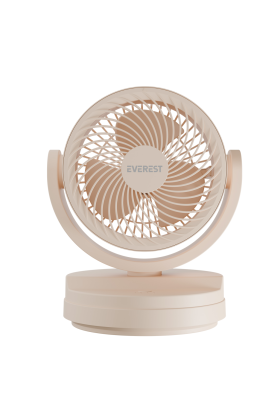 EVEREST EFN-509 KREM 3 Kademeli Hız 175cm 3 Kanat Pervane ve Çerçeve Masaüstü USB Vantilatör(1923)