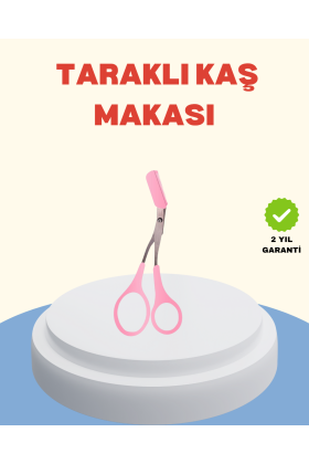 Profesyonel Taraklı Kaş Makası – Evde ve Salon Kullanımına Uygun