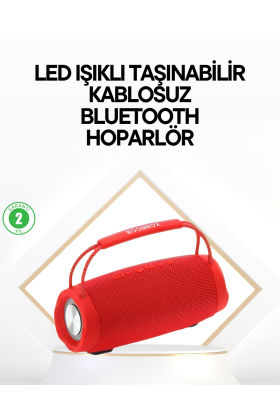 Çevreleyen Sesli RGB Destekli Kablosuz Taşınabilir Hoparlör