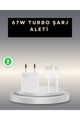 67 Watt Type C Şarj Adaptörü Xiaomi Poco X3 X4 X5 Pro Uyumlu