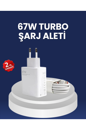 67 Watt Hızlı Şarj Adaptörü Samsung S20 S21 S22 S23 Uyumlu