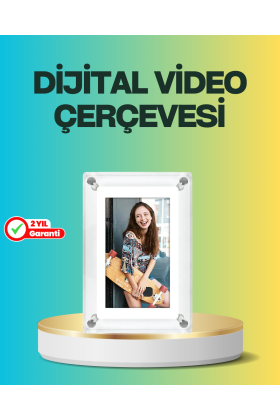 Hediyelik Dijital Çerçeve – 7 İnç IPS Ekranlı 4GB Hafızalı Hoparlörlü