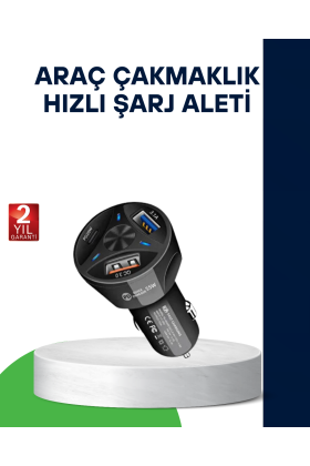 55W Hızlı Araç Şarj Cihazı Quick Charge 3.0 ve PD Destekli