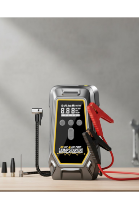 Akü Takviye Lastik Şişirme ve Powerbank Özellikli Çok Fonksiyonlu Cihaz