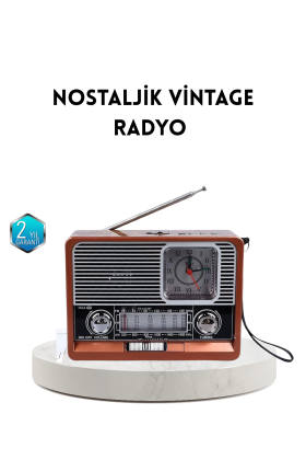 Dekoratif Vintage Radyo – Klasik Görünüm Modern Fonksiyon ve Uzun Ömürlü Kullanım