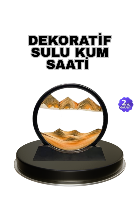 Şeffaf Dekoratif Kum Saati – Dayanıklı Gövde Minimalist Stil Masa ve Vitrin Aksesuarı