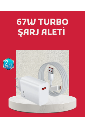 67 Watt Turbo Şarj Cihazı Motorola G30 G50 G60 G82 Uyumlu