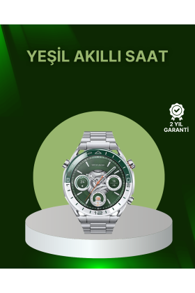 Amoled Ekran Akıllı Saat Harita Gösterimli Bluetooth Aramalı 3 Kayışlı