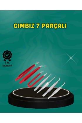Antistatik 7’li Hassas Cımbız Takımı Manyetik Olmayan Uçlu