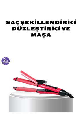 Dereceli Seramik Saç Düzleştirici – 5 Isı Seviyesi 200°C Maksimum Sıcaklık
