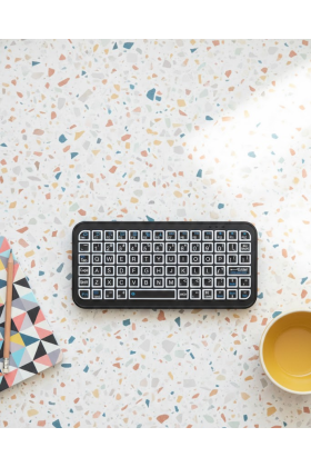 Kompakt Siyah RGB Işıklı Bluetooth Mini Klavye