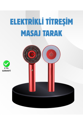 Saç Büyüme Destekleyici Elektrikli Masaj Tarak LED ve Titreşimli