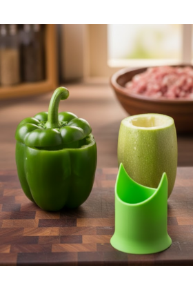 Kabak ve Biber Oymaya Uygun Hijyenik İç Temizleme Aparatı