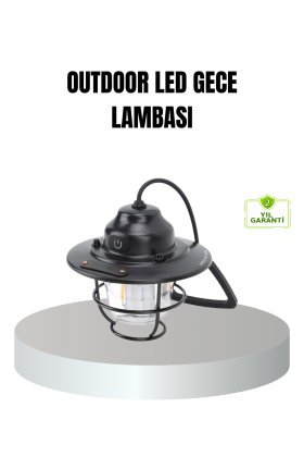Retro Kamp Lambası Su Geçirmez Taşınabilir Gece Işığı Uzun Pil Ömürlü