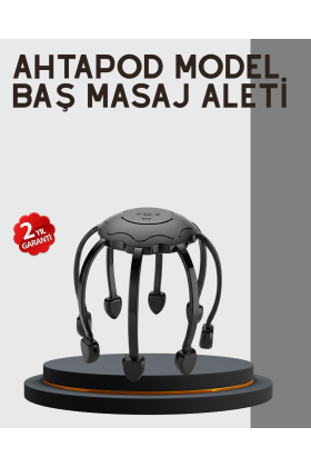 Çok Noktalı Elektrikli Kafa Masaj Cihazı 3 Modlu Rahatlatıcı Masaj