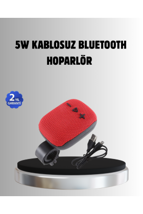 Taşınabilir Bluetooth Hoparlör – 5W Güçlü Ses TWS ve FM Radyo Özellikli