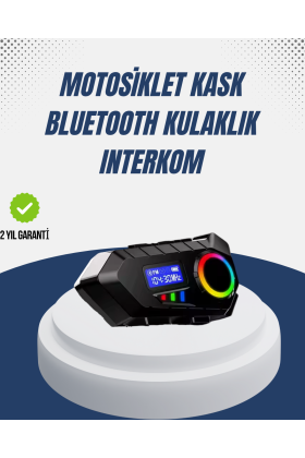 Kablosuz Bluetooth İnterkom IP65 Suya Dayanıklı 40mm HD Ses ve 40 Saat Pil