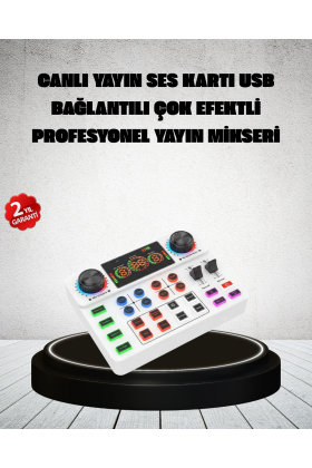 Canlı Yayın ve Karaoke İçin Profesyonel Ses Kartı Bluetooth Destekli