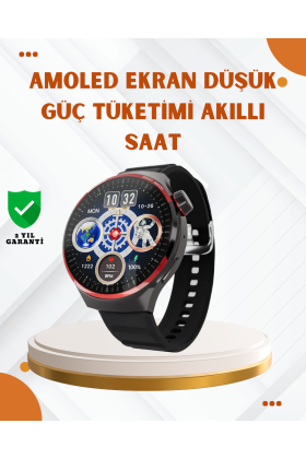 AMOLED Ekranlı Akıllı Saat Bluetooth Arama ve NFC Destekli