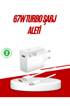 67 Watt Type C Hızlı Şarj Cihazı Huawei P30 P40 Mate 20 Pro Uyumlu