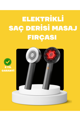 LED Teknolojili Elektrikli Saç Masaj Fırçası Mikro Akımlı