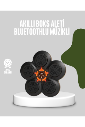 Akıllı Müzikli Boks Makinesi Bluetooth Bağlantılı Işıklı Hedefli Fitness Aleti