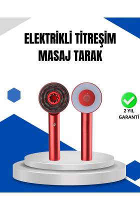 Mikro Akım Teknolojili Elektrikli Saç Masaj Fırçası Yağ Uygulamalı