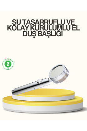 Su Basıncını Artıran Sızdırmaz Duş Başlığı