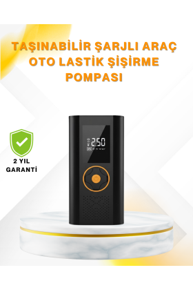 Dijital Göstergeli Taşınabilir Hava Kompresörü Güçlü Şişirme Performansı