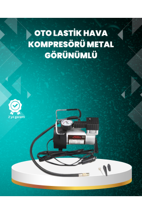 Ağır Hizmet Tipi Oto Kompresör 140 PSI Manometreli