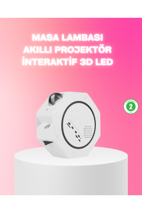 360° Döndürülebilir Yıldızlı Gökyüzü Projeksiyon Gece Lambası