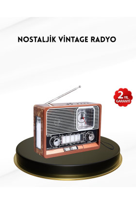 Nostaljik Radyo – Şık Dekoratif Tasarım ve Güvenli 2 Yıl Garanti