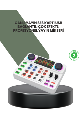 Podcast Karaoke ve Sosyal Medya Yayınları İçin Ses Kartı
