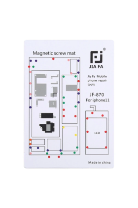 JIAFA JF-870 iPhone 11 6.1 İnc Mıknatıslı Çalışma Hasırı Vida Gostergeli-(5775)