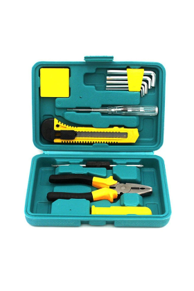 ALLY 12 Parça Çok Amaçlı Acil Durum Araç Ev Kutulu Tamir Seti 8012E-(5775)