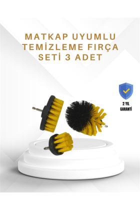 Yüksek Devirde Etkili Temizlik Sağlayan Matkap Ucu Fırça Seti