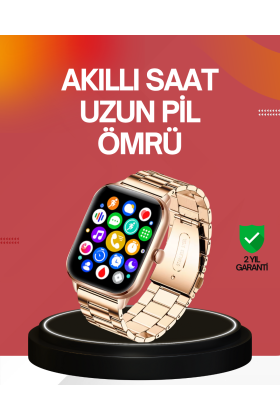 41 mm Kavisli Kasa Akıllı Saat IOS ve Android Uyumlu
