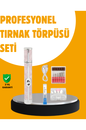 Ergonomik Saplı 20.000 RPM Hız Kontrollü Manikür Pedikür Makinesi