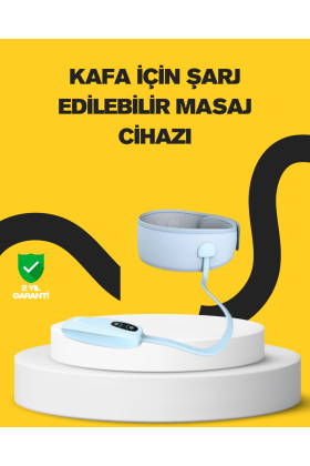 Baş ve Şakak Masaj Aleti Isı Destekli Derin Rahatlama