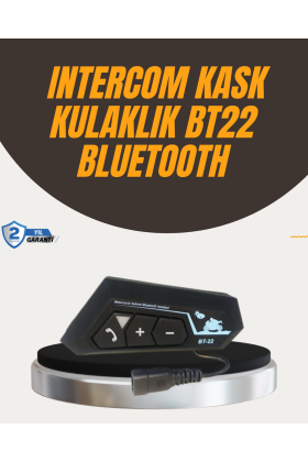 Su Geçirmez BT22 Bluetooth Kask Kulaklığı GPS ve Müzik Uyumlu