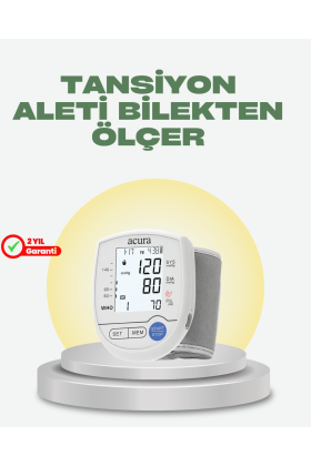Akıllı Bilek Tansiyon Aleti Hem Şarjlı Hem Pilli Kolay Ölçüm