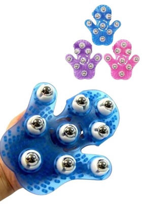 Masaj Aleti El Şeklinde Omuz Bacak Bilyeli Masaj Eldiveni El Şekilli