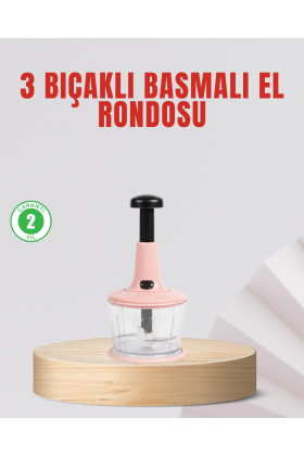 Manuel Mutfak Rondosu Keskin Bıçaklı Geniş Hazneli