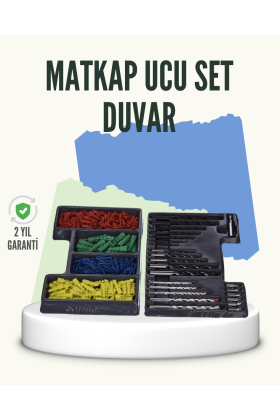 Matkap Ucu Seti 24 Parça Organizer Kutulu Ahşap Metal Beton Uyumlu