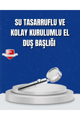 Şelale Sisi ve Masaj Özellikli Banyo Duş Başlığı