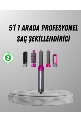 5’i 1 Arada Saç Şekillendirici Set Kuaför Düzeyinde Performans ve Ergonomik Tasarım