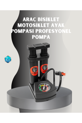 Ayak Basmalı Hava Pompası Şişme Ürünler ve Lastikler İçin